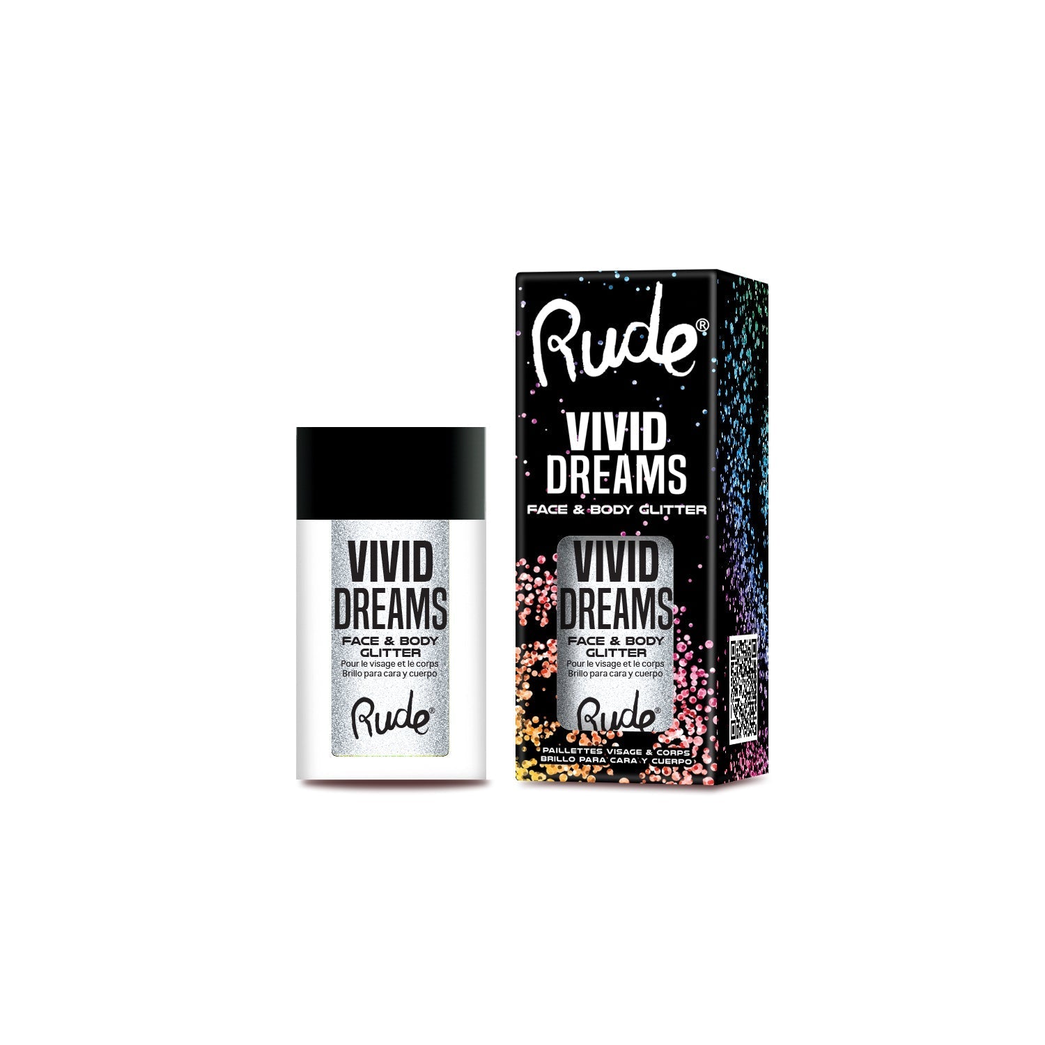 Vivid Dreams Face &amp; Body Glitter Parallel Universe Loose Glitter &amp; Pigments by Rude Cosmetics | Fleurcouture