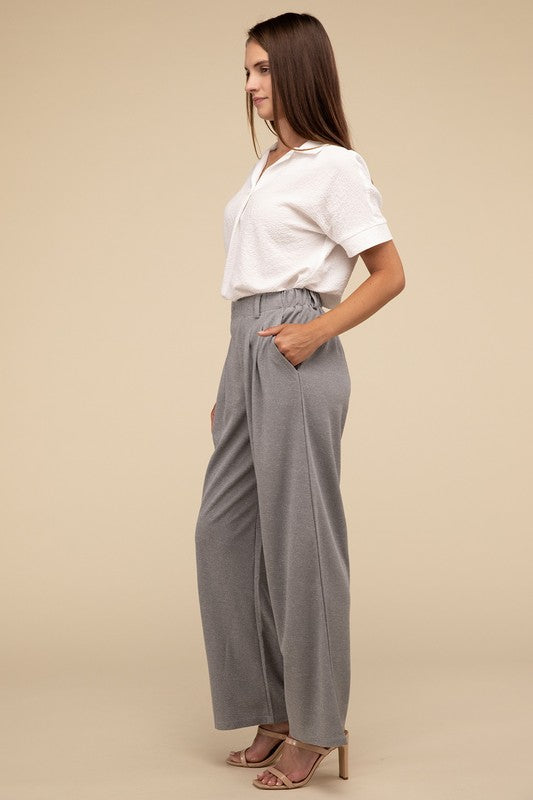 Waffle Trouser Pants by Lilou | Fleurcouture