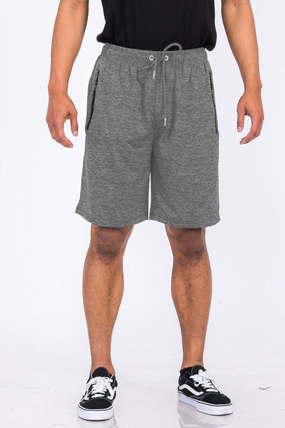 Weiv Marbled Active Running Shorts GREY S by WEIV | Fleurcouture