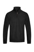 Weiv Mens Knit Quarter Zip Sweater BLACK S by WEIV | Fleurcouture