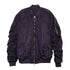 Weiv Mirosuede Scrunched Bomber Jacket PLUM S by WEIV | Fleurcouture