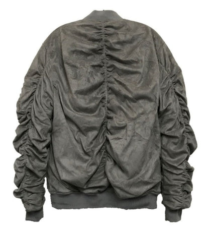 Weiv Mirosuede Scrunched Bomber Jacket by WEIV | Fleurcouture