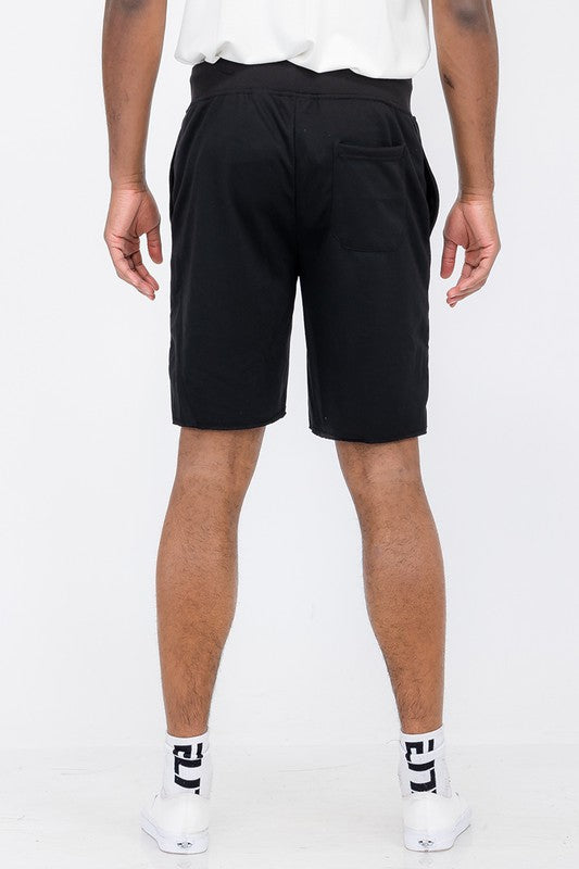 WeRaw Cut Sweat Shorts by WEIV | Fleurcouture