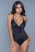 What A Waist Shapewear Bodysuit Black 1X/2X by BE WICKED | Fleurcouture