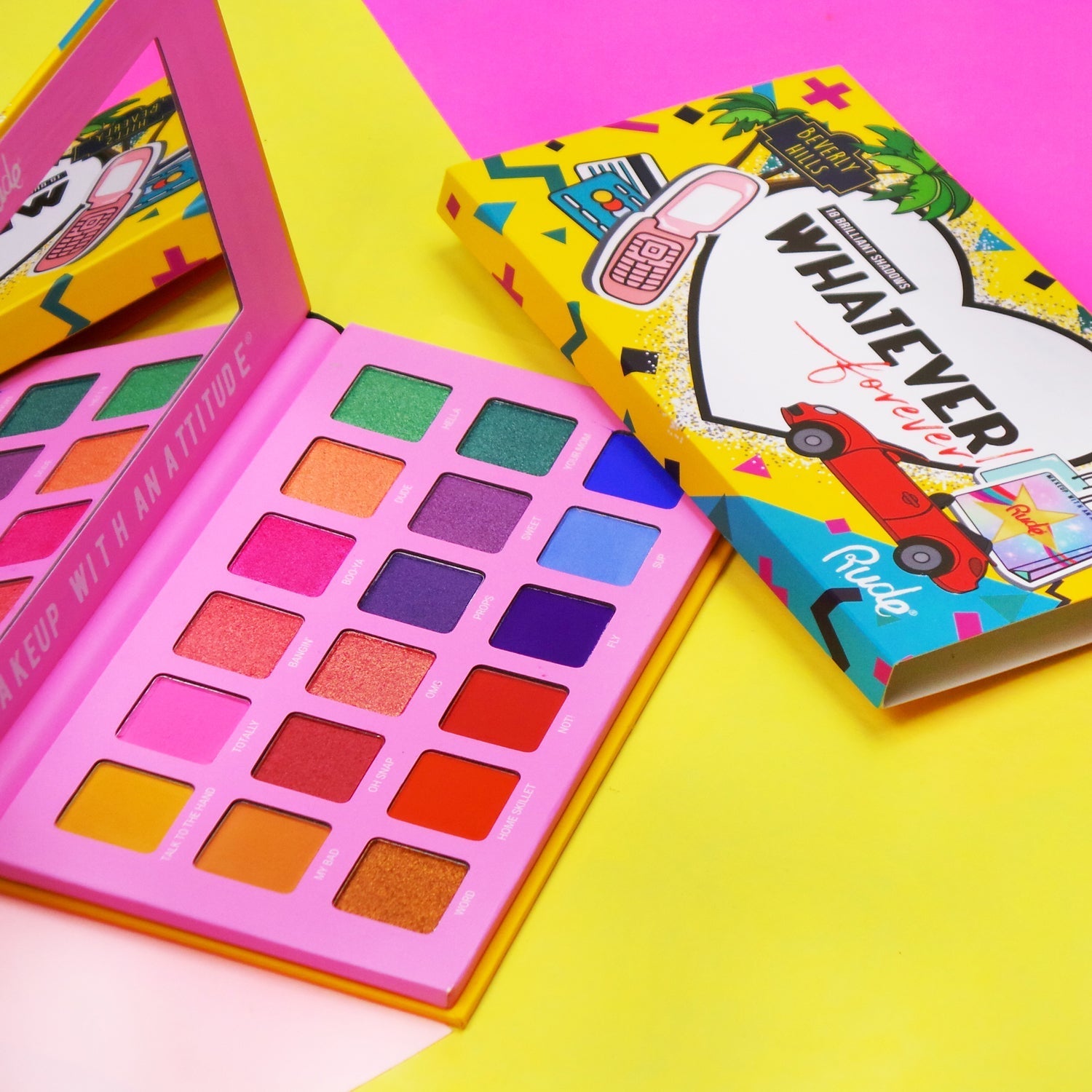 Whatever Forever 18 Eyeshadow Palette Eyeshadow Palettes by Rude Cosmetics | Fleurcouture