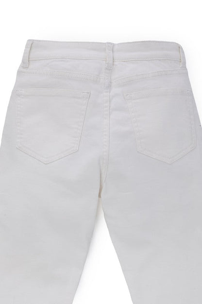 White skinny jeans White by Lilou | Fleurcouture