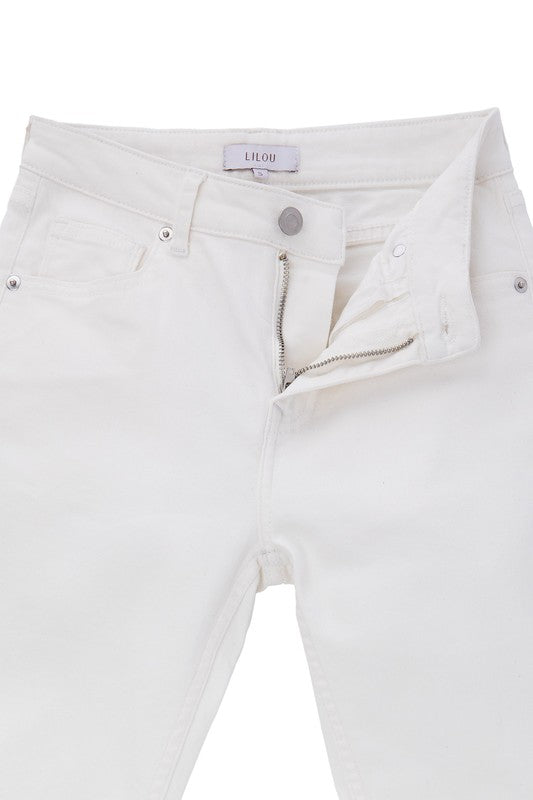 White skinny jeans White by Lilou | Fleurcouture