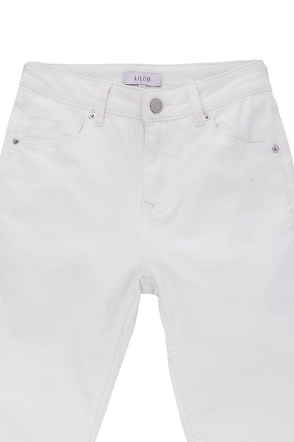 White skinny jeans White by Lilou | Fleurcouture