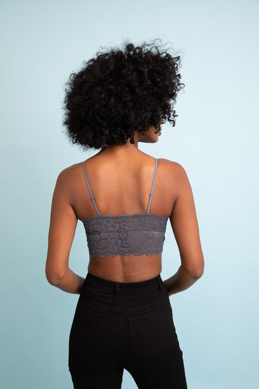 Wide Lace Bandeau by Leto Accessories | Fleurcouture