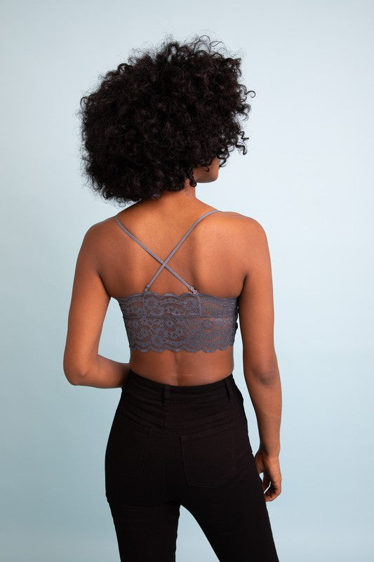 Wide Lace Bandeau by Leto Accessories | Fleurcouture