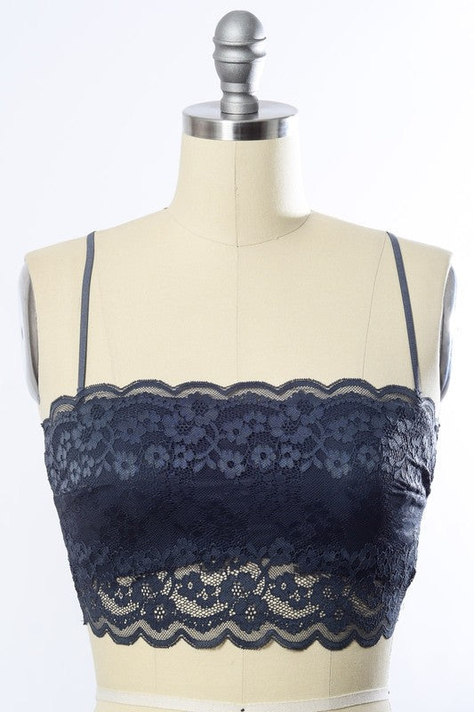 Wide Lace Bandeau by Leto Accessories | Fleurcouture