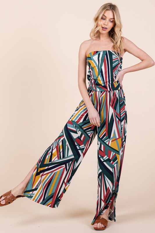 Wide Leg Jumpsuit with Pockets by Orange Farm Clothing | Fleurcouture