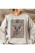 WILD WEST COWBOY GRAPHIC PLUS SIZE SWEATSHIRT GREY 1XL by ROSEMEAD LOS ANGELES CO | Fleurcouture