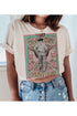 WILD WEST COWBOY GRAPHIC PLUS SIZE TEE / T-SHIRT SAND 1XL by ROSEMEAD LOS ANGELES CO | Fleurcouture