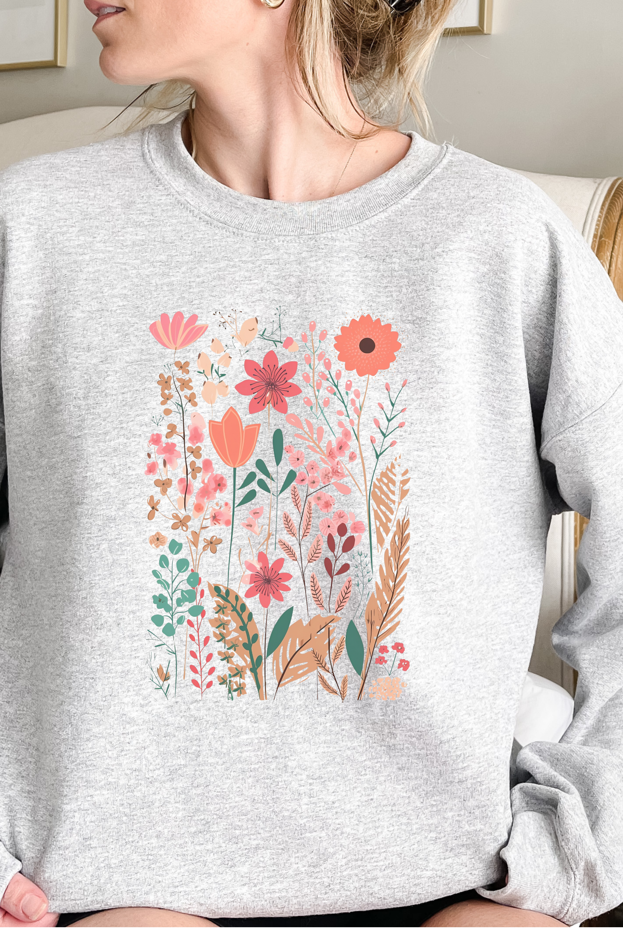 WILDFLOWERS SWEATSHIRT by LL | Fleurcouture