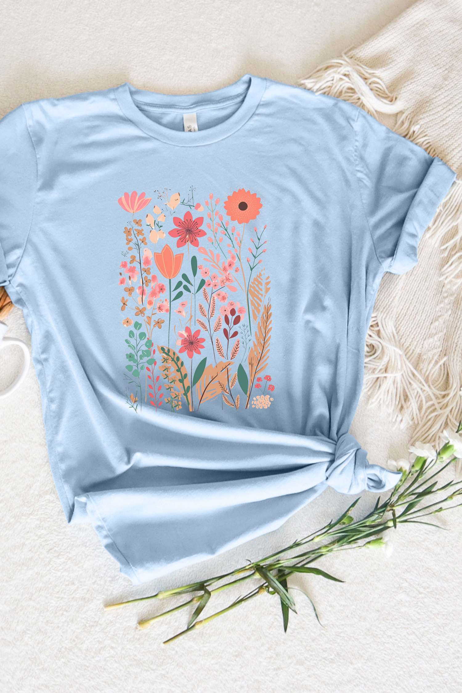 WILDFLOWERS TEE(BELLA CANVAS) by LL | Fleurcouture