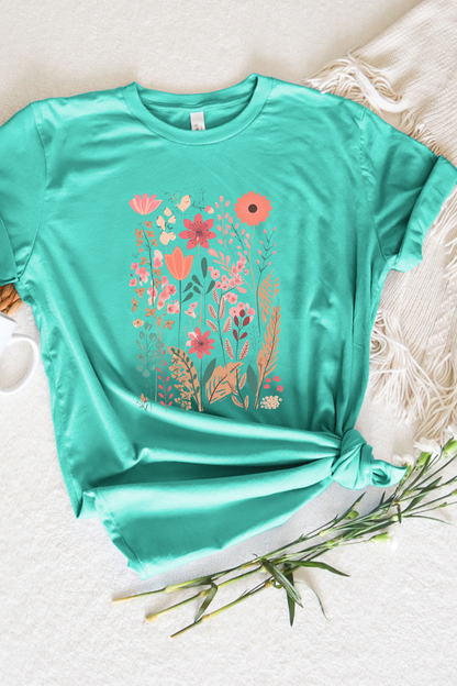 WILDFLOWERS TEE(BELLA CANVAS) by LL | Fleurcouture