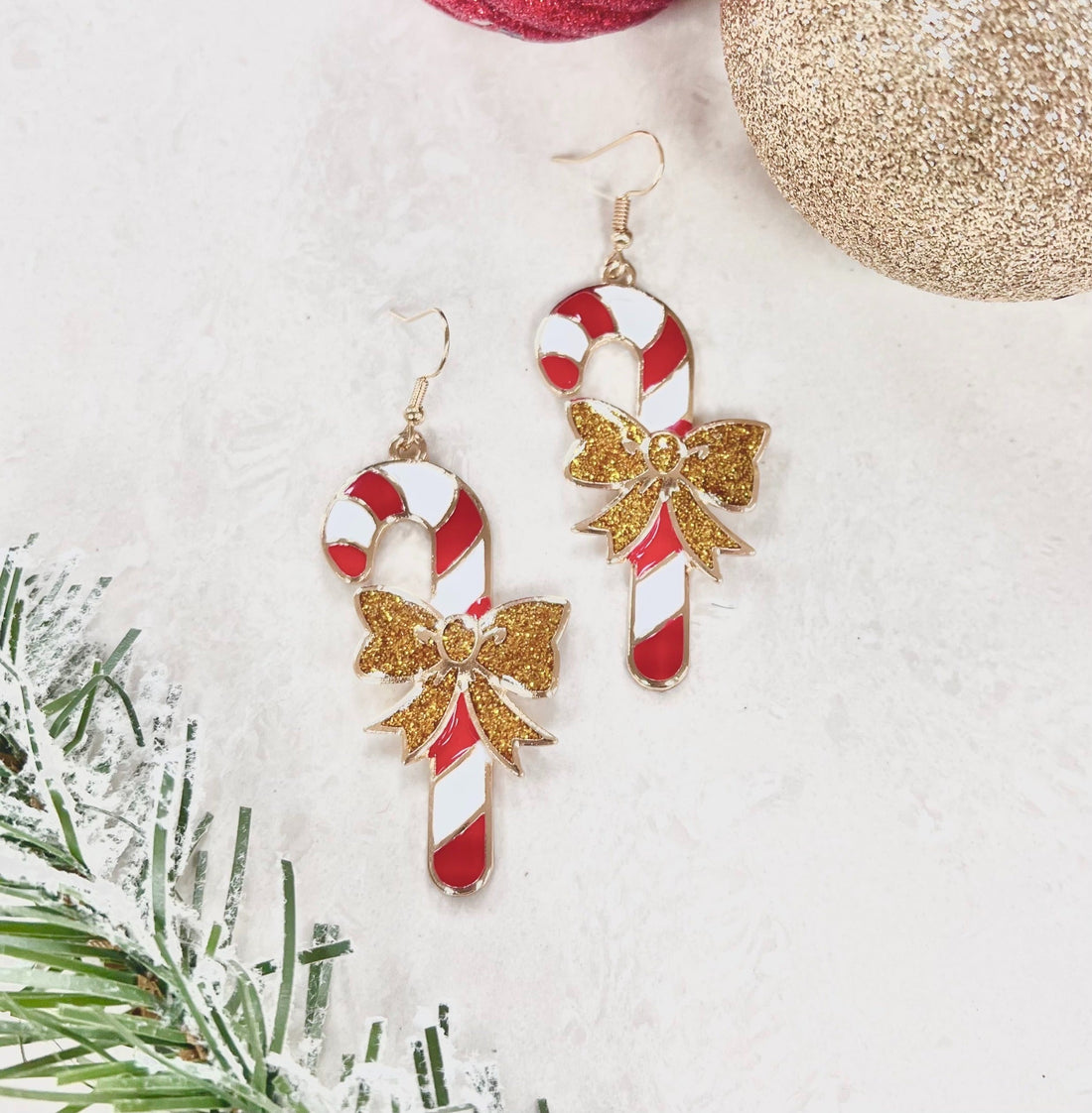 Winter Day Dream Gold Snowman Earrings Gold One Size Earrings by Grace &amp; Emma | Fleurcouture