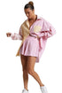 WOMEN FASHION 2PCS SET PINK MULTI S by By Claude | Fleurcouture