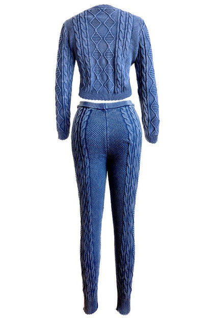 WOMEN FASHION 2PCS SWEATER PANTS SET by By Claude | Fleurcouture