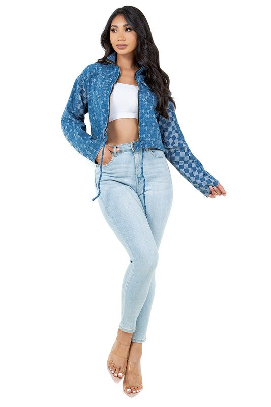 WOMEN FASHION DENIM JACKET BLUE by By Claude | Fleurcouture