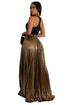 WOMEN FASHION LONG MAXI SKIRTS GOLD S by By Claude | Fleurcouture