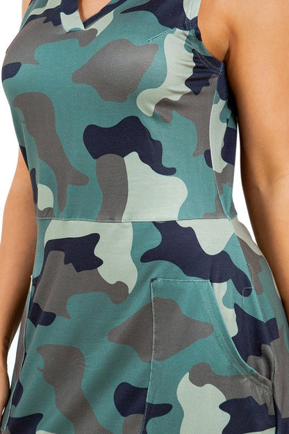 WOMEN FASHION MINI DRESS CAMOFLAGE by By Claude | Fleurcouture