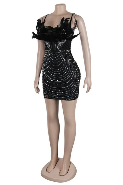 WOMEN FASHION PARTY NIGHT CLUB DRESS BLACK by By Claude | Fleurcouture