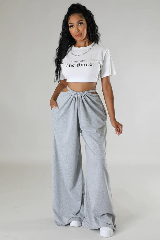 WOMEN FASHION SWEASTPANTS GREY by By Claude | Fleurcouture