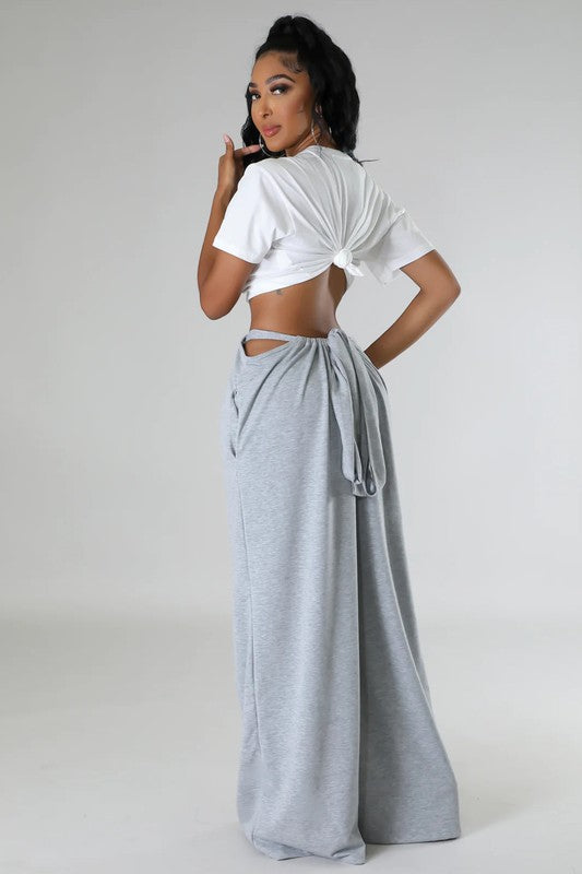 WOMEN FASHION SWEASTPANTS GREY by By Claude | Fleurcouture