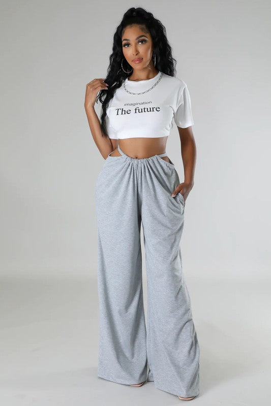 WOMEN FASHION SWEASTPANTS GREY by By Claude | Fleurcouture