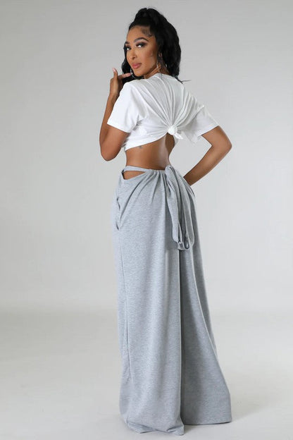 WOMEN FASHION SWEASTPANTS GREY by By Claude | Fleurcouture