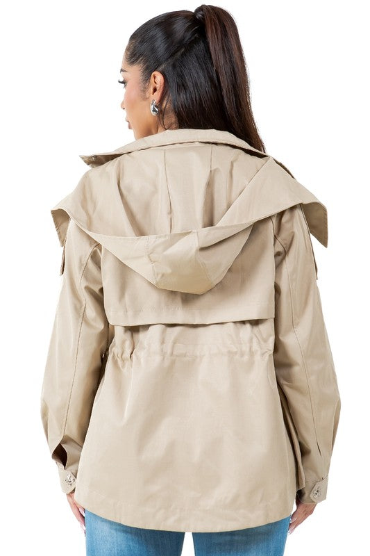 WOMEN FASHION TRENCH COAT KHAKI by By Claude | Fleurcouture