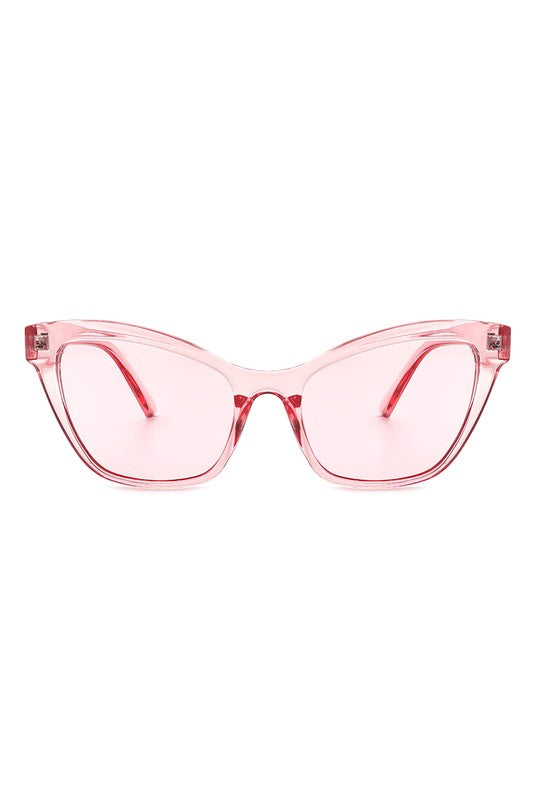 Women Retro Cat Eye Fashion Sunglasses Pink OneSize by Cramilo Eyewear | Fleurcouture