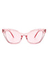 Women Retro Cat Eye Fashion Sunglasses Pink OneSize by Cramilo Eyewear | Fleurcouture