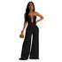 Women Wear Solid Color Trousers Jumpsuit Women S Black by Miss Siss | Fleurcouture