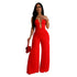 Women Wear Solid Color Trousers Jumpsuit Women S C6941-Red by Miss Siss | Fleurcouture