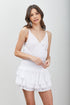 Wrap Smocked Waist Ruffle Dress WHITE S by Do + Be Collection | Fleurcouture