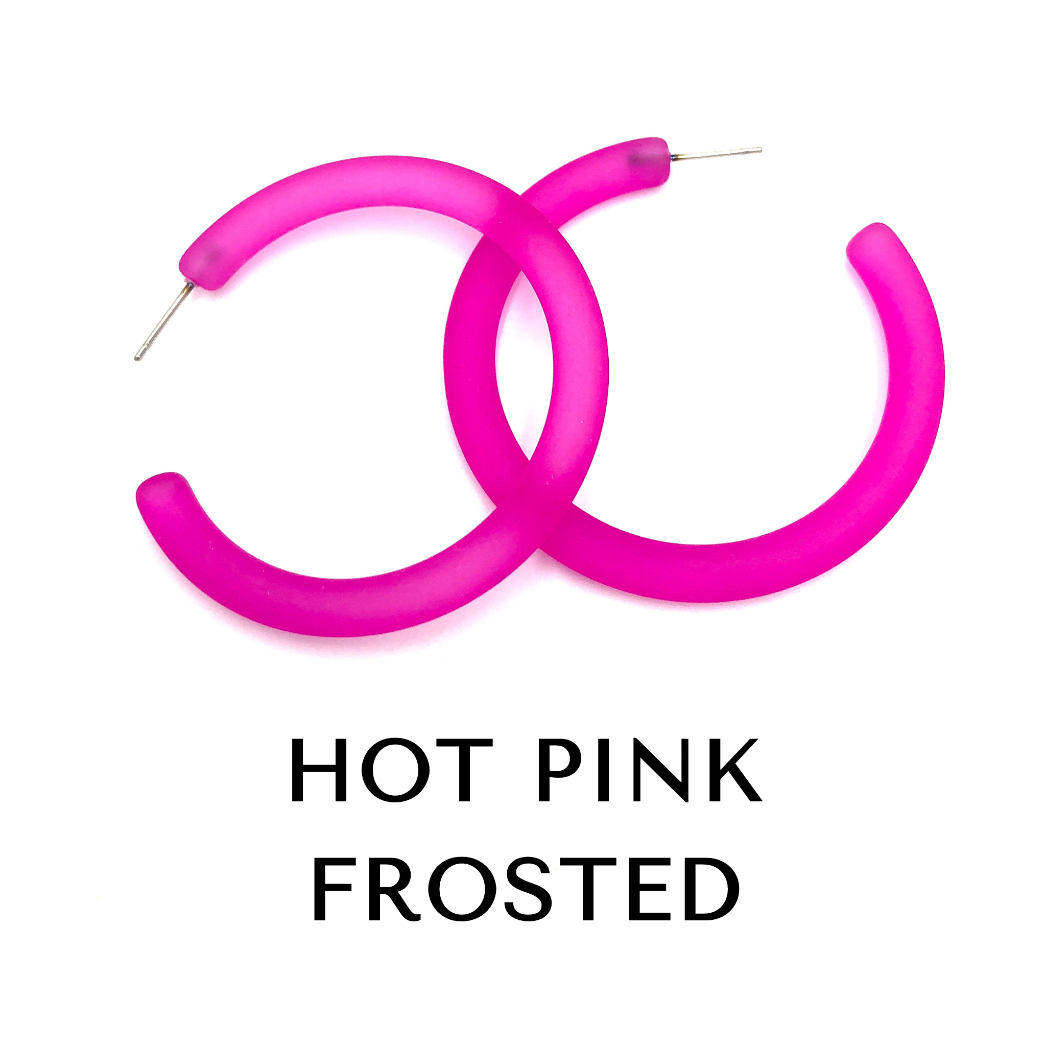 XL Jelly Hoop Earrings - 2 inch Jelly Hoops XL by Leetie Lovendale | Fleurcouture