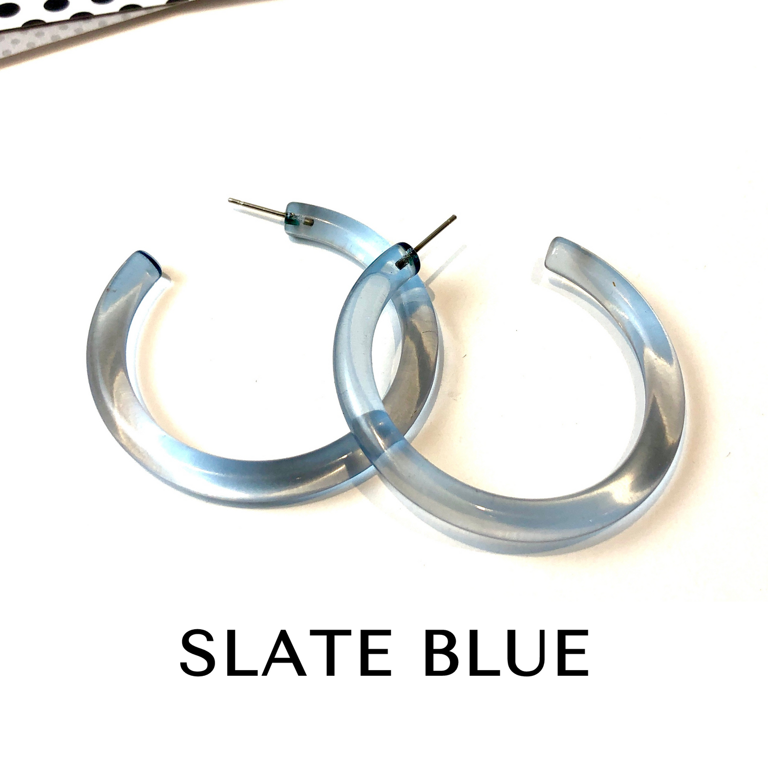 XL Jelly Hoop Earrings - 2 inch Jelly Hoops XL by Leetie Lovendale | Fleurcouture