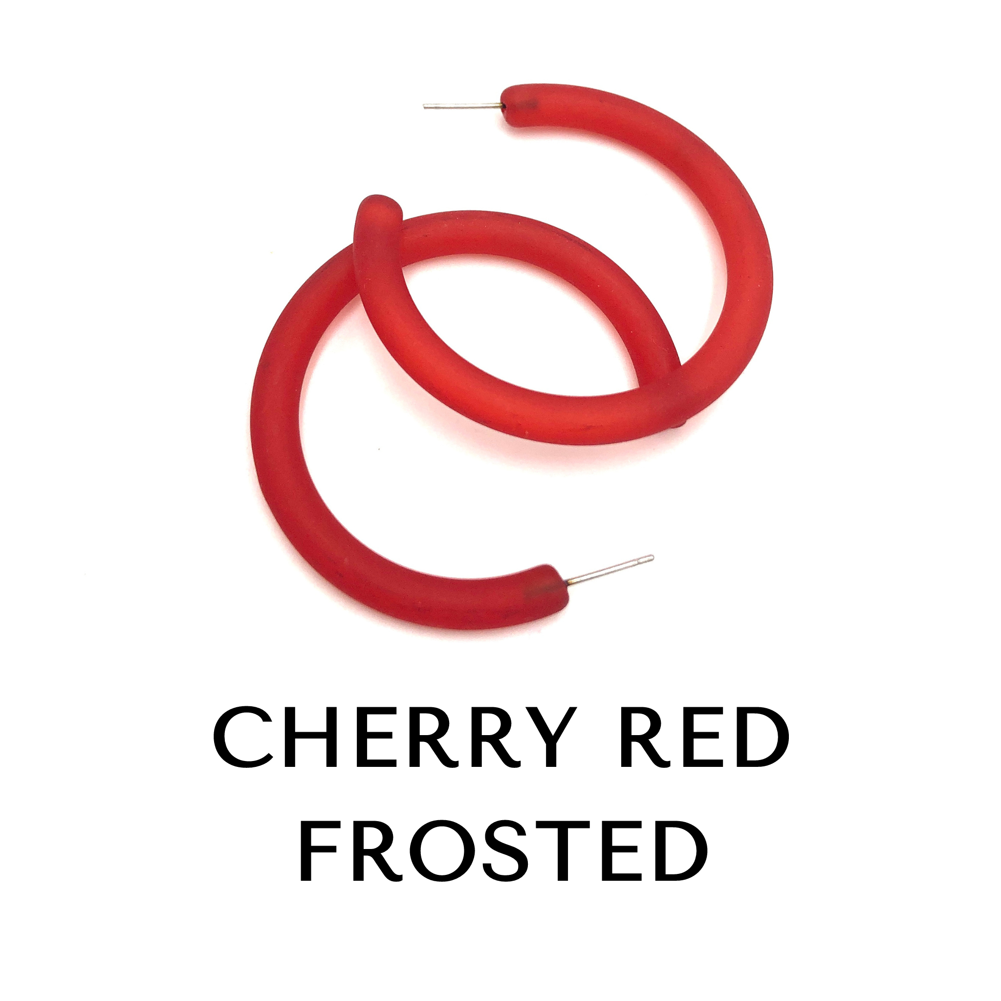 XL Jelly Hoop Earrings - 2 inch Jelly Hoops XL by Leetie Lovendale | Fleurcouture