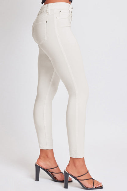 YMI Jeanswear Hyperstretch Mid-Rise Skinny Jeans Vanilla Cream Women&