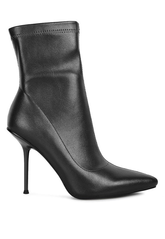 Yolo High Pointed Heeled Ankle Boot by Rag Company | Fleurcouture