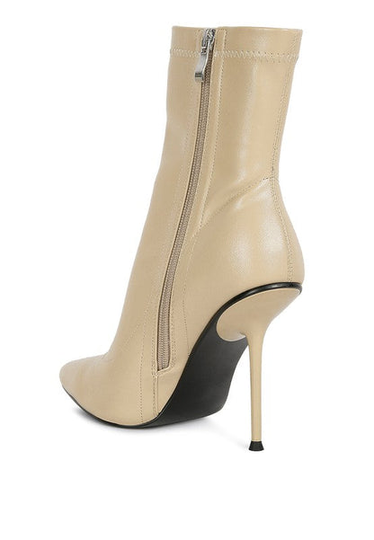 Yolo High Pointed Heeled Ankle Boot by Rag Company | Fleurcouture