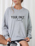 Your Only Limit Is You CrewNeck Sweatshirt Oxford Grey 2X by Ocean and 7th | Fleurcouture