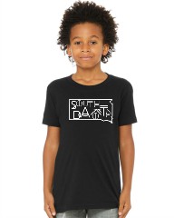 Youth South Dakota Line Font Outline Graphic Tee Black S by Ocean and 7th | Fleurcouture