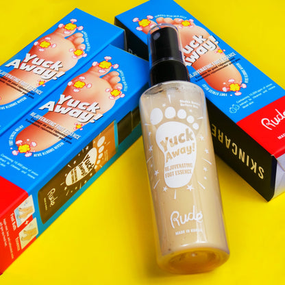 Yuck Away! Rejuvenating Foot Essence Treatments &amp; Serums by Rude Cosmetics | Fleurcouture